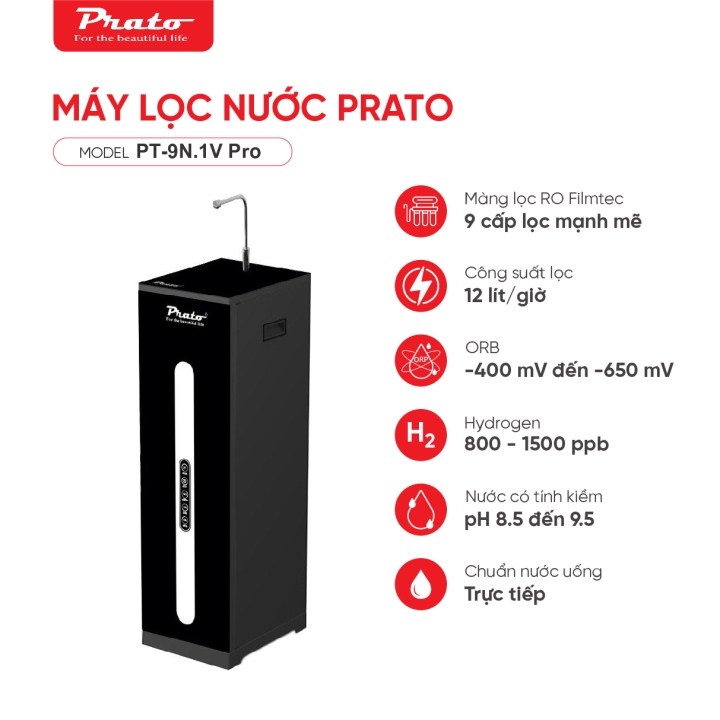 Máy lọc nước 9 cấp Model: PT-9N.1V Pro